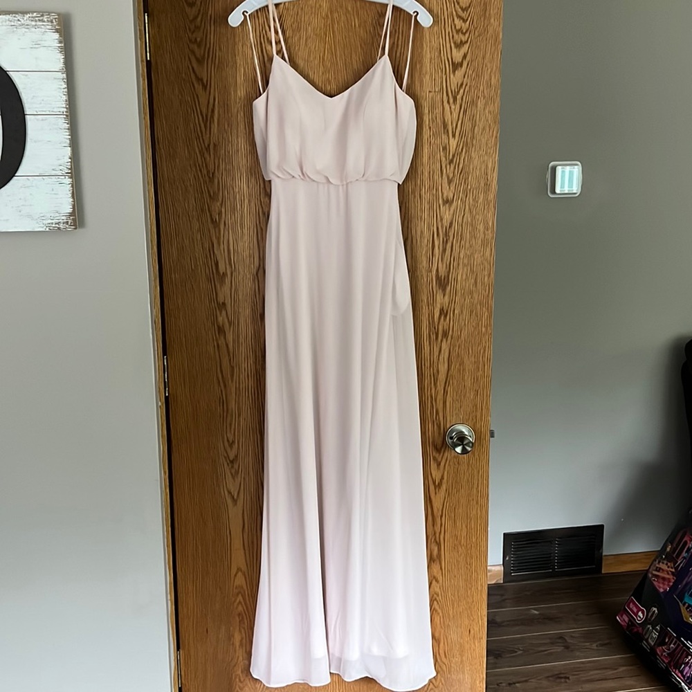 Birdie Gray blush bridesmaid dress size small
